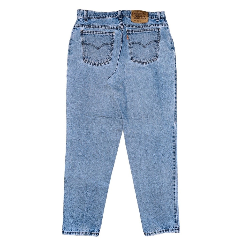 W2 Vintage 90s  Levi's Jeans 15951 Tapered Relaxed Jeans USA Orange Tab 12 Women